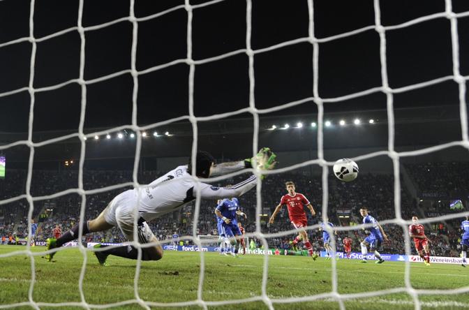Il gol di Ribery. Afp